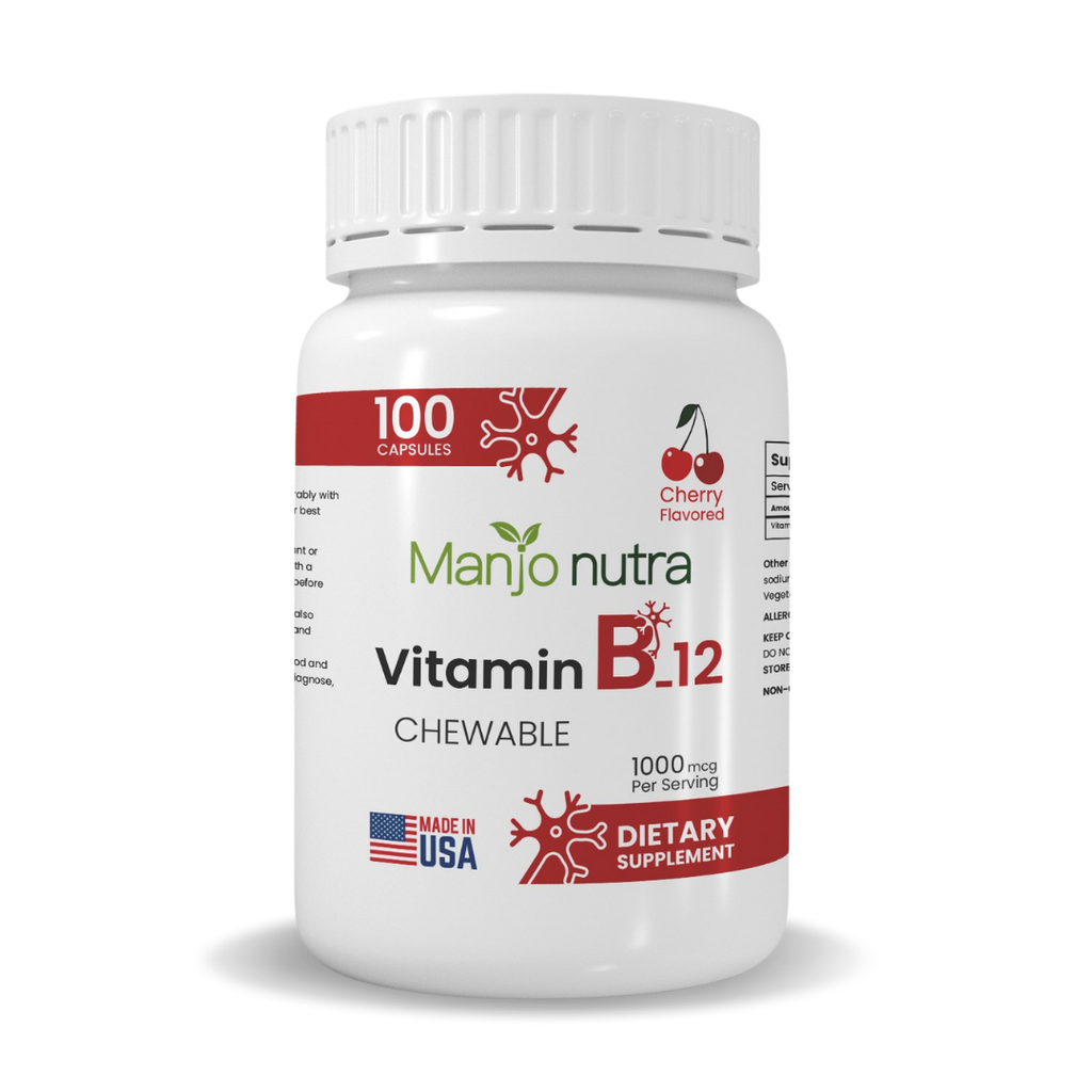 Vitamin B12 Chewable Capsules - Front