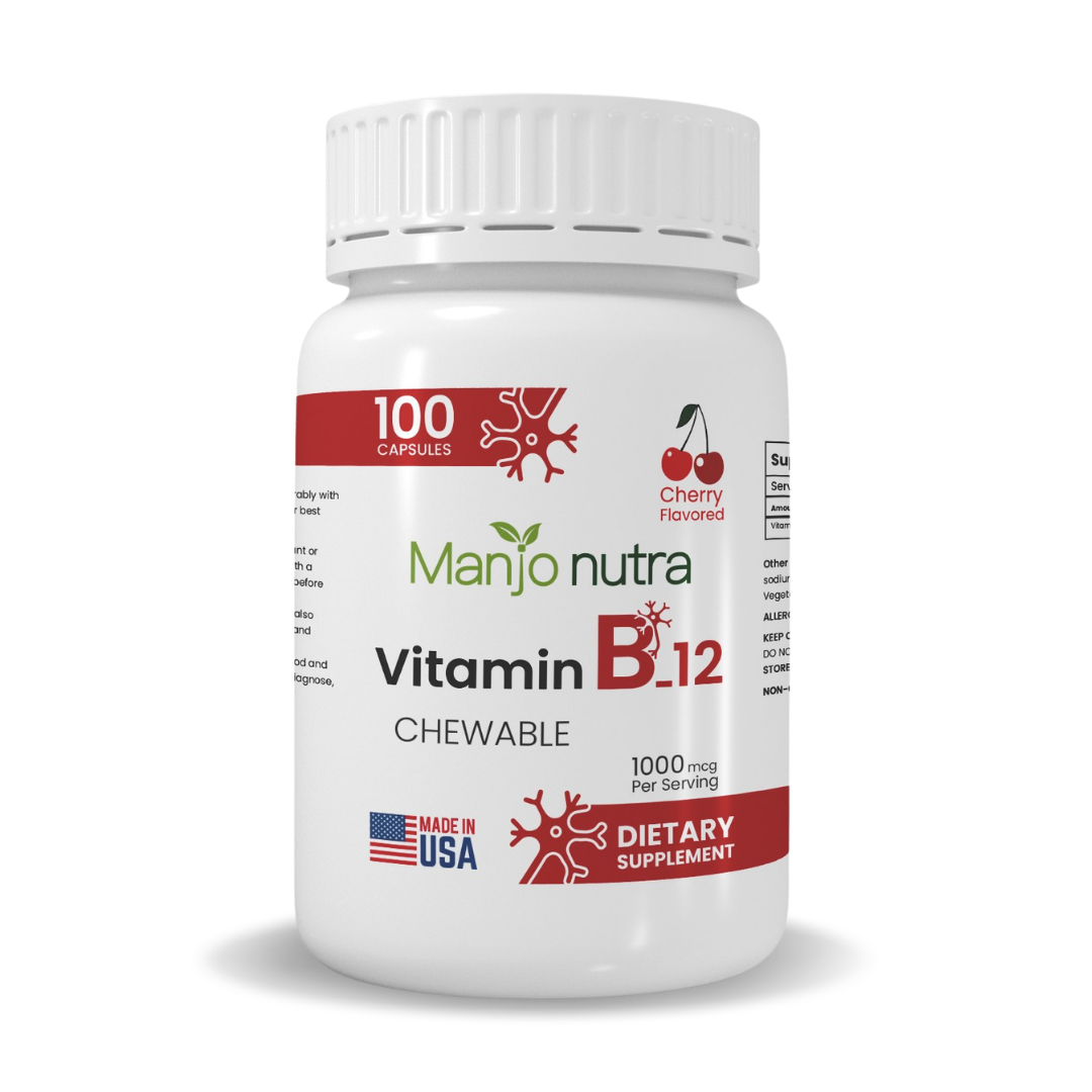 Vitamin B12 Chewable Capsules - Front