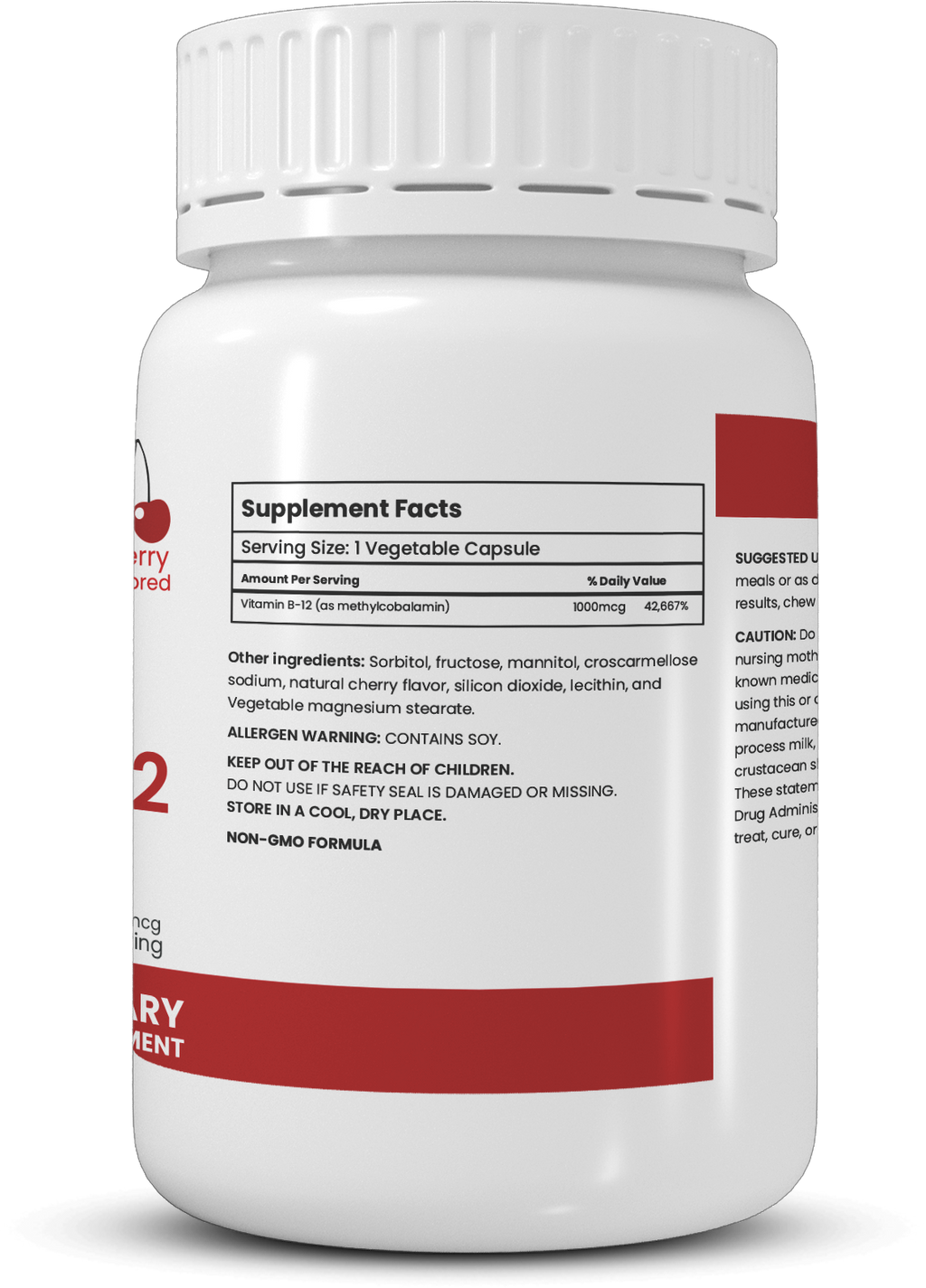 Vitamin B12 Chewable Capsules - Side