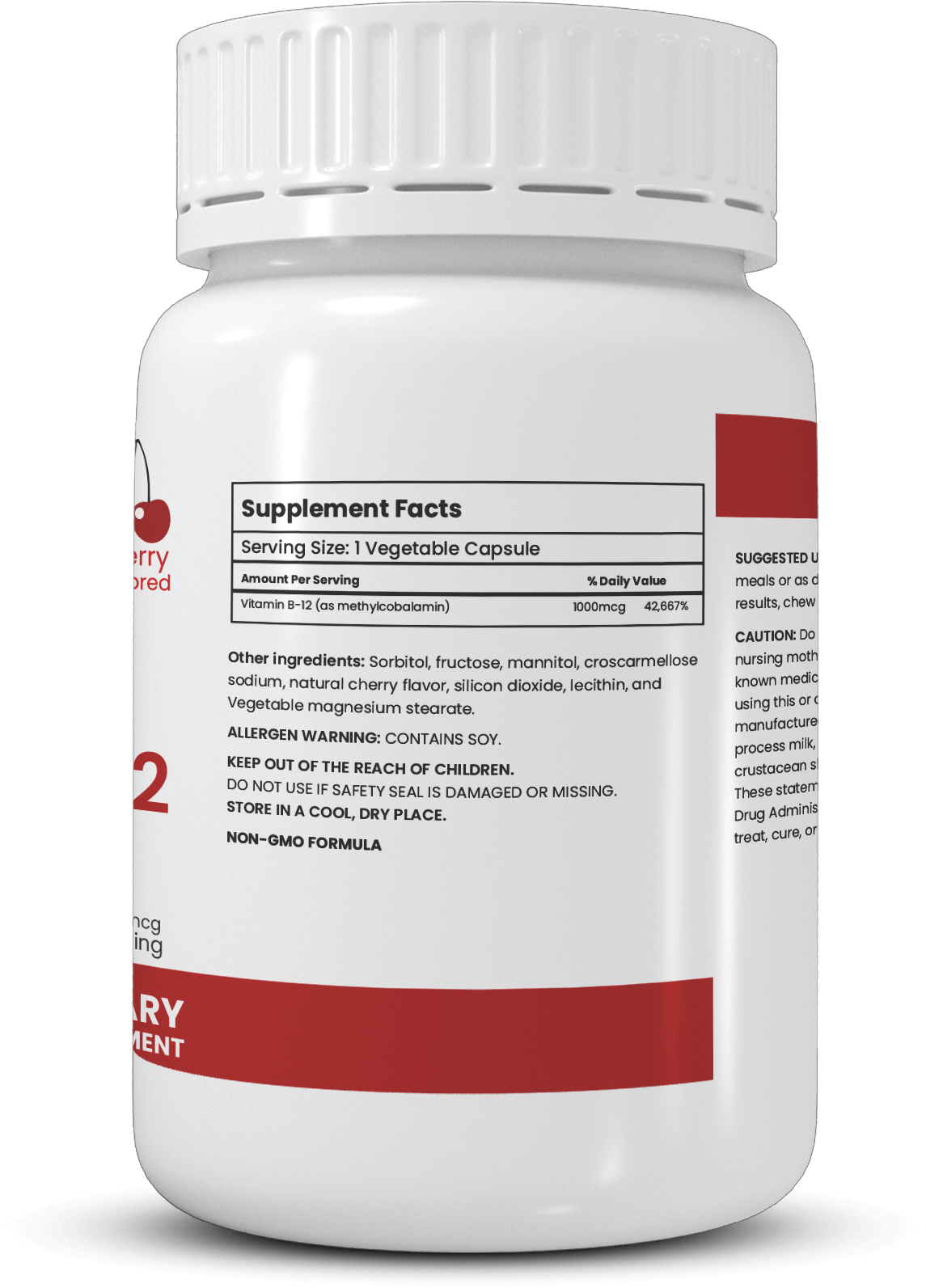Vitamin B12 Chewable Capsules - Side